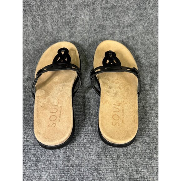 Soul Naturalizer Janice Women's 9M Black Sandals Cutout Design Cushioned Footbed - Picture 11 of 16